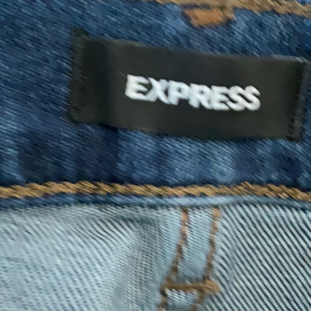Express Modern Straight Super High Rise Jeans - Picture 6 of 6